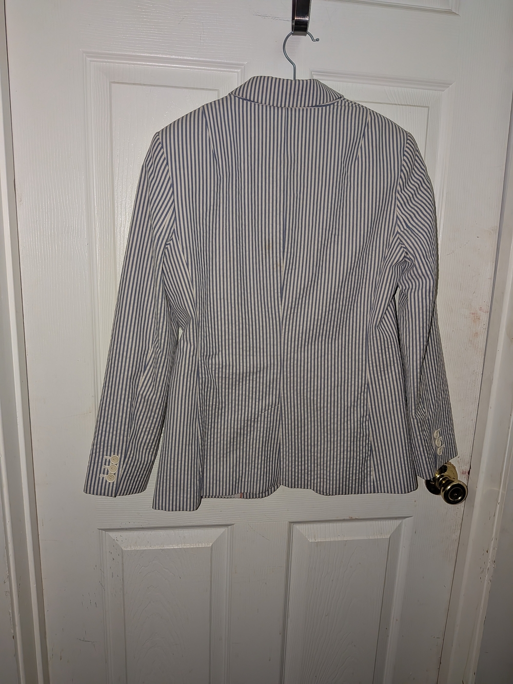 Banana Republic Blue Seersucker Jackst - Picture 3 of 4